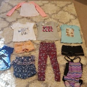 10 piece bundle of girls clothes sizes 6/7/8